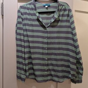 Pim + Larkin 100% Silk Blouse,XL